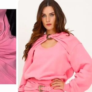 Versace Jeans Couture Pink Sweatshirt Type Top. Size L. MA39